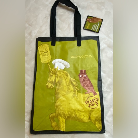 NEW! NWT New Trader Joe’s Eco Reusable Shopping Bags-set of 4 - Picture 8 of 16